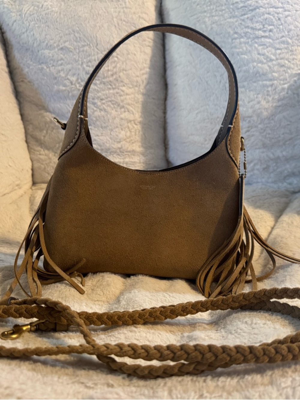 Coach Brooklyn 23 Suede Fringe